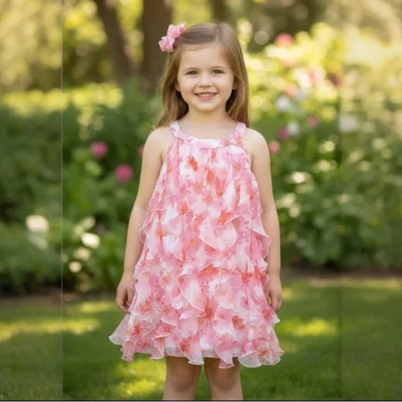 KATE MACK DAISY FLORAL RUFFLE CASCADE - Picture 2 of 12